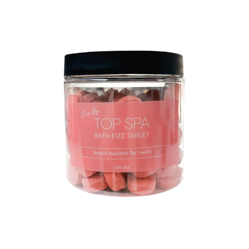 פצצת אמבטיה 100 יח' – ורוד חושני – TOP SPA
